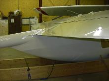 Image of CD rear pod and right flapperon - Click for larger image